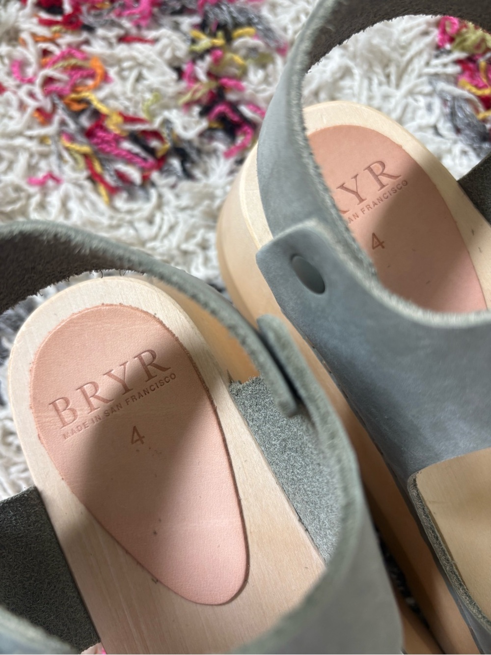Bryr GiGi Platform Clog Sandals in Sage - Picture 4 of 8